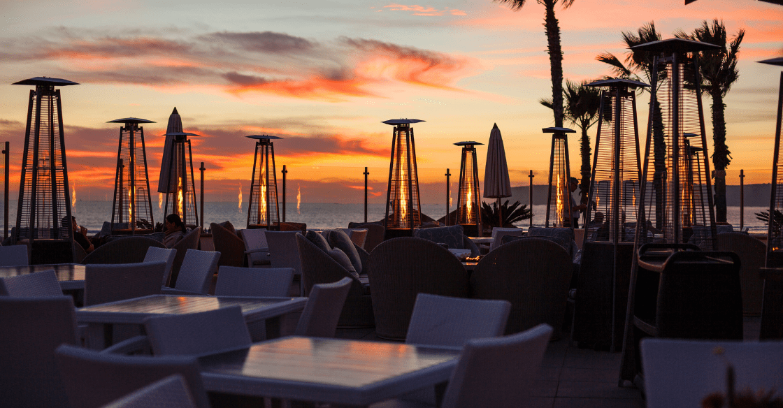 Outdoor dining in San Diego