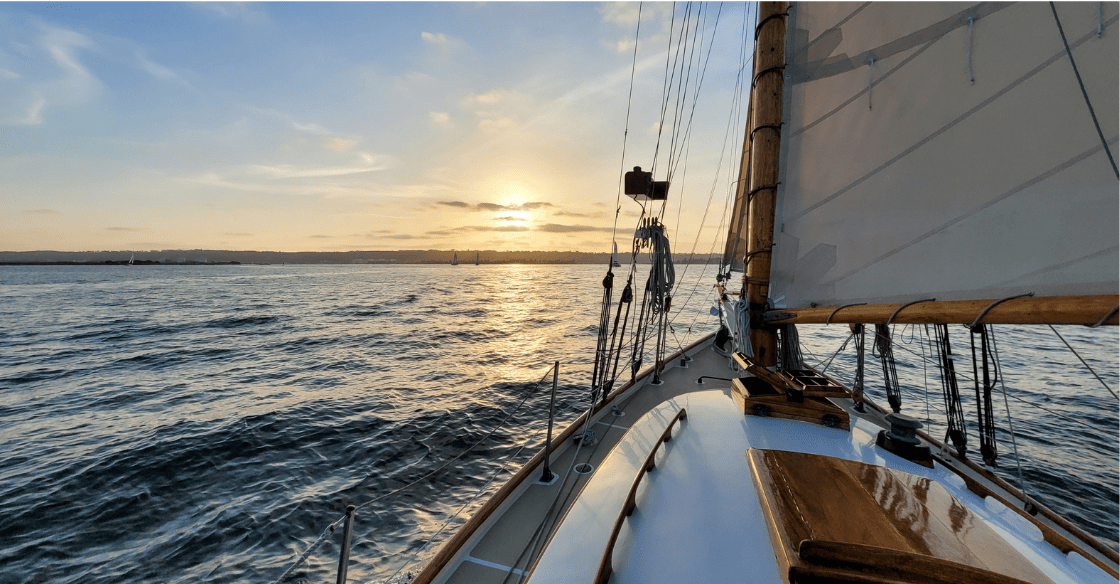 Sailing in the San Diego harbor